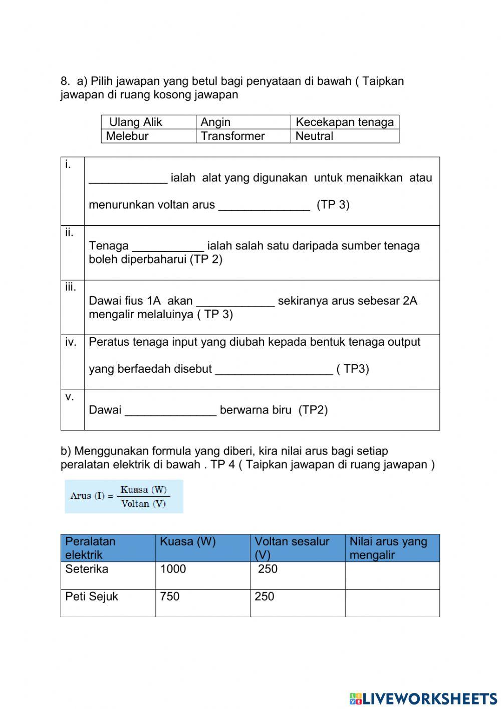 Ulangkaji Tingkatan 3 ( bab 1-6)