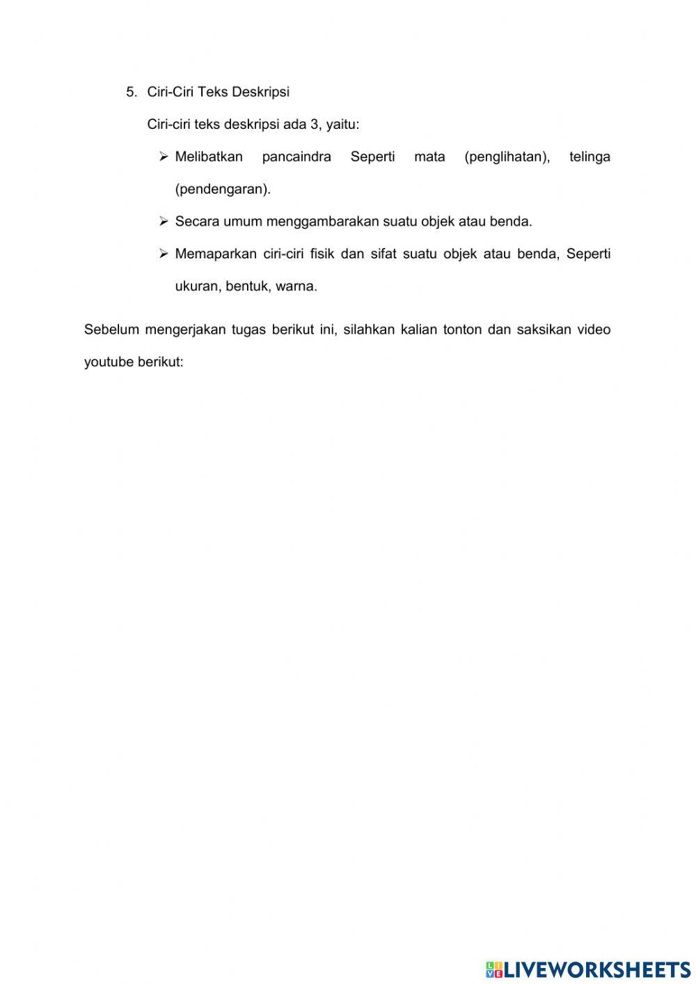 3.1 Identifikasi Teks Deskripsi