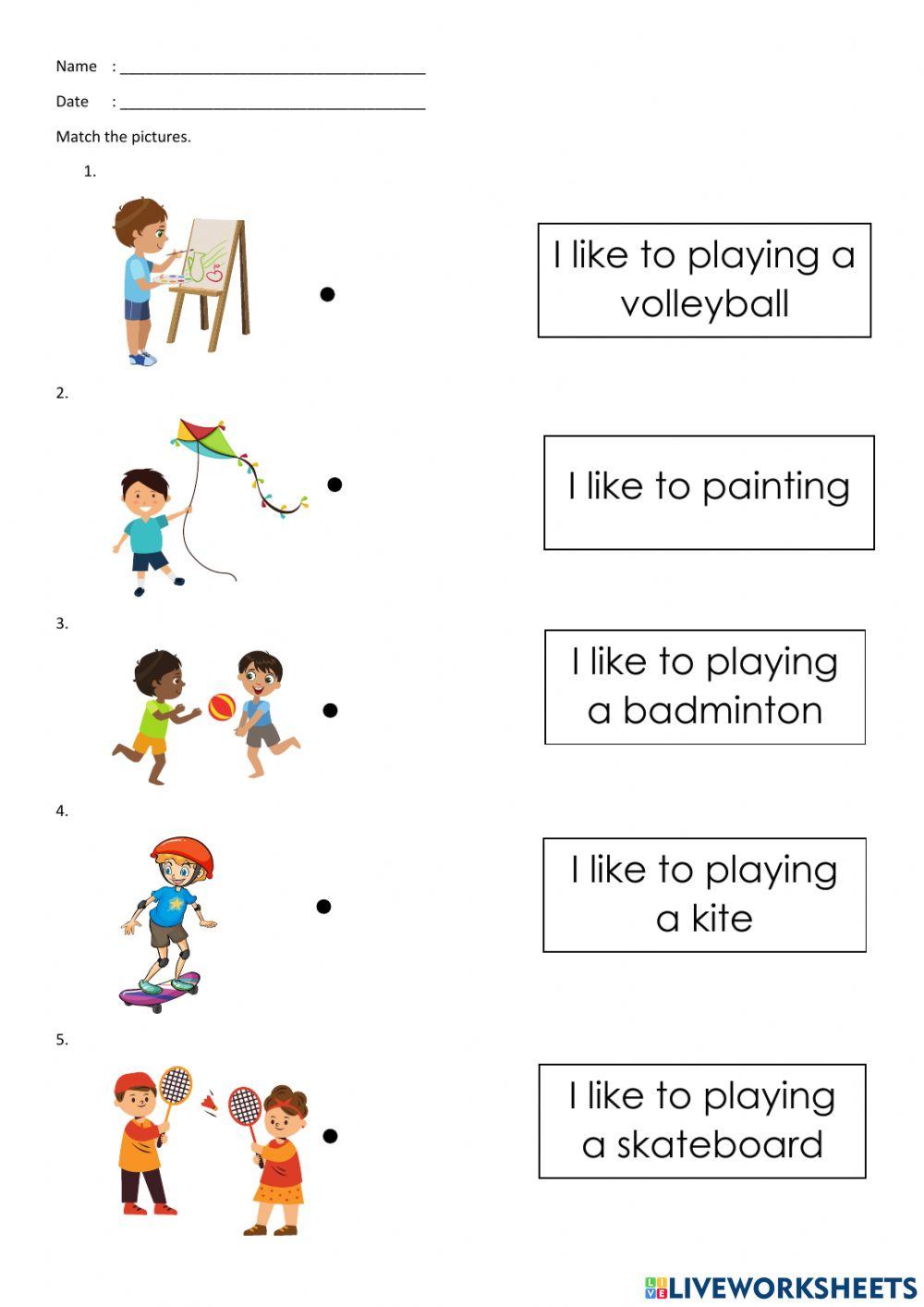 Holiday's activities