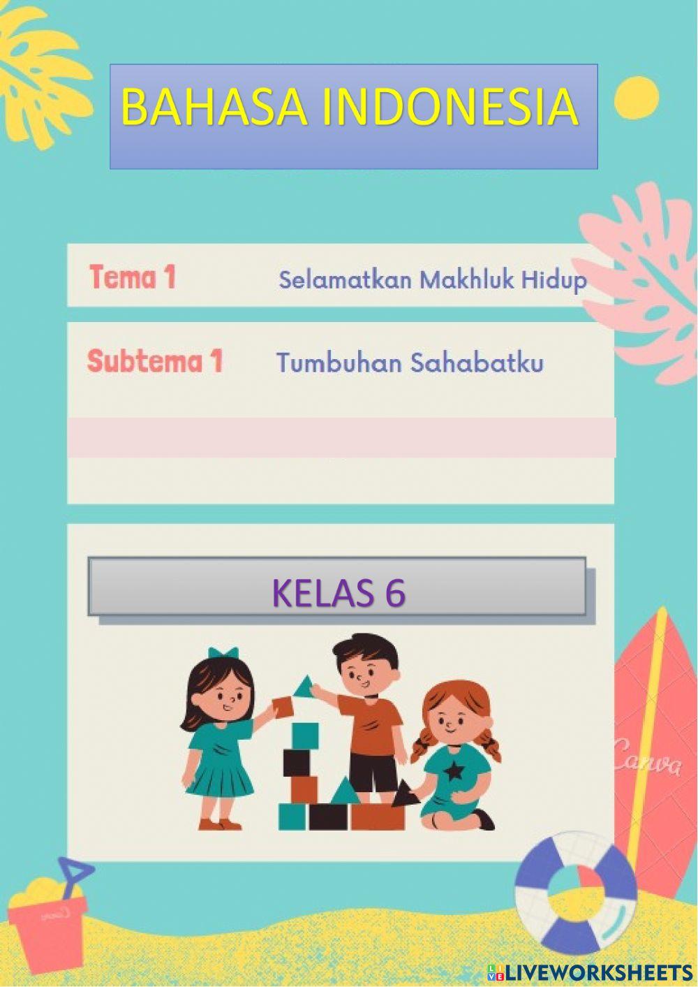 Bahasa Indonesia Tema 1 Subtema 1 Sd 6
