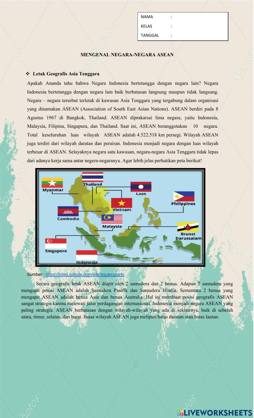 Letak Geografis ASEAN