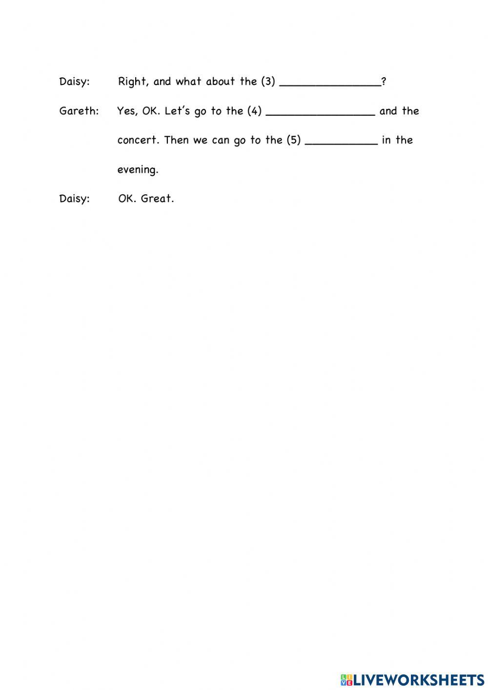 Unit 2: Speaking: Making plan & suggestions