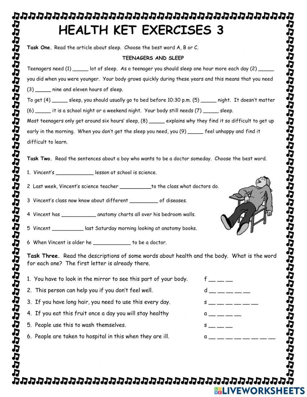 KET Health Exercises 3