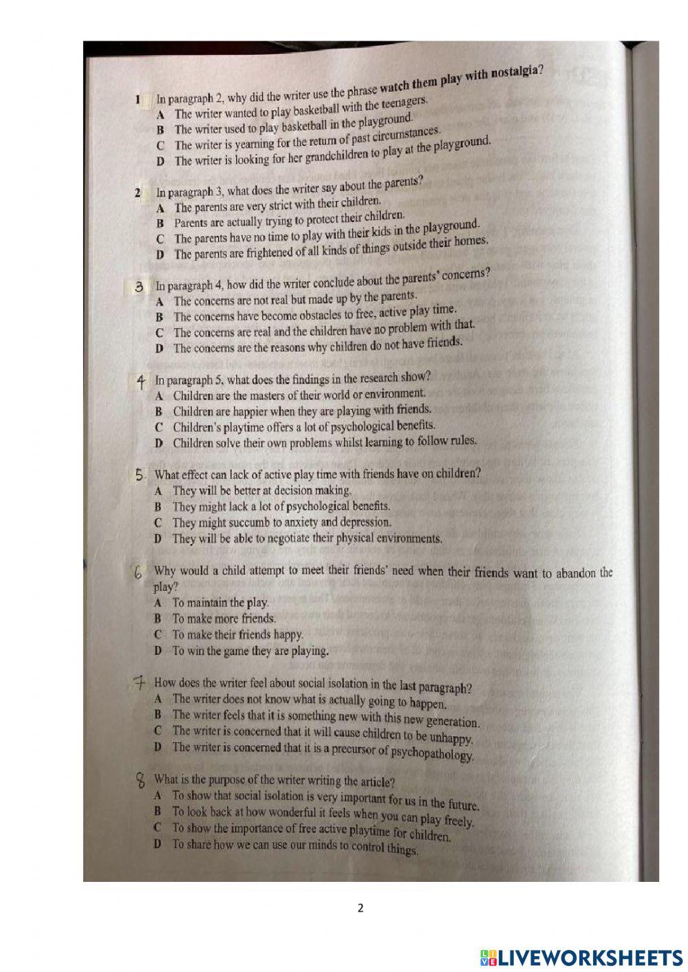 Gerak Gempur Bahasa Inggeris Tingkatan 4, 2021