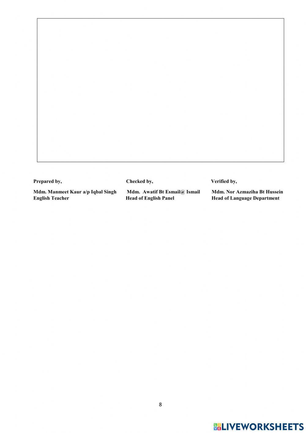 Gerak Gempur Bahasa Inggeris Tingkatan 4, 2021