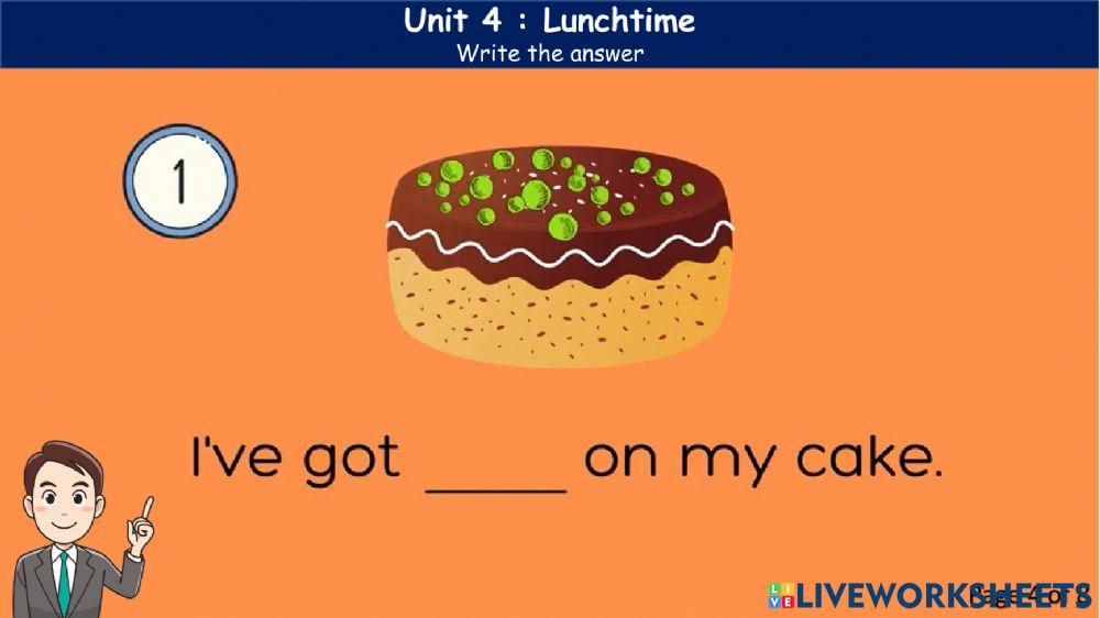 Lunchtime (4) page 48 Sing Along -listen and number