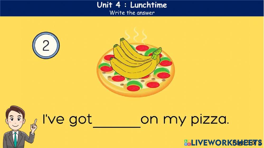 Lunchtime (4) page 48 Sing Along -listen and number
