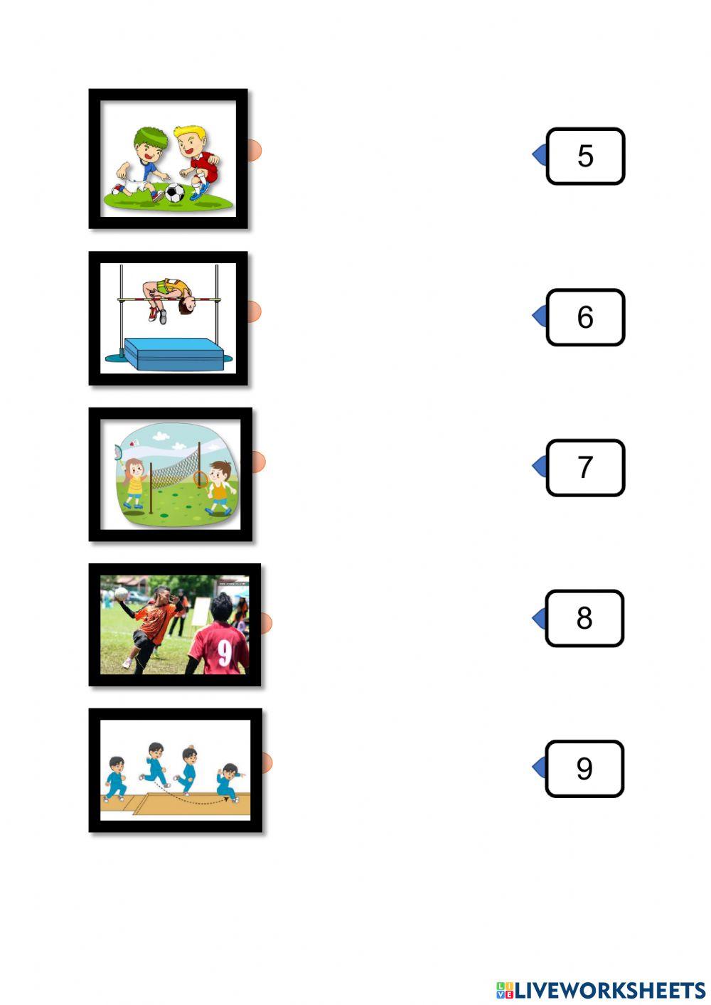 Bahasa arab tahun 5 (sukan)