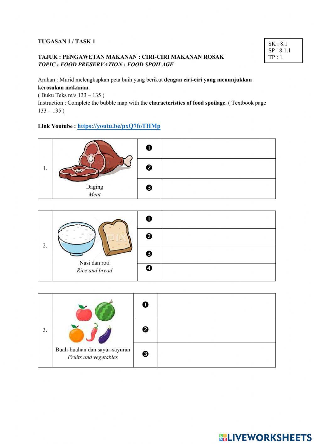 Food Preservation Activity Live Worksheets food-preservation-activity-live-worksheets