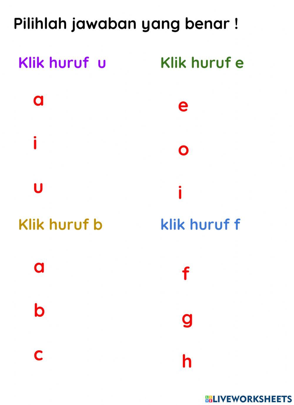 Huruf dan tertib menulis