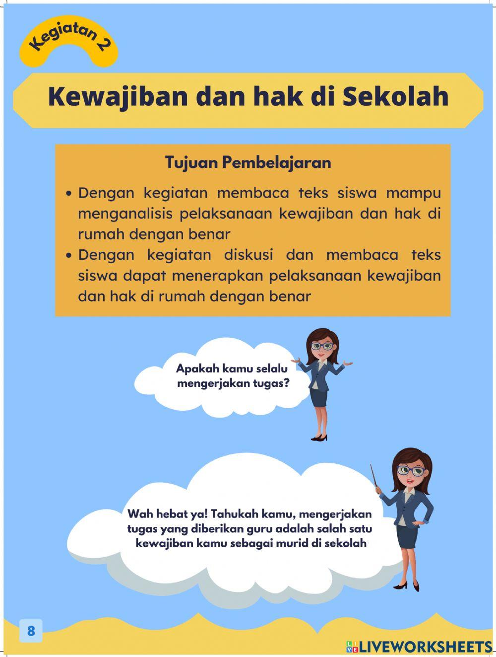 Hak dan Kewajiban di Sekolah