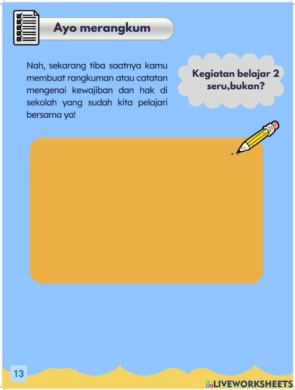 Hak dan Kewajiban di Sekolah