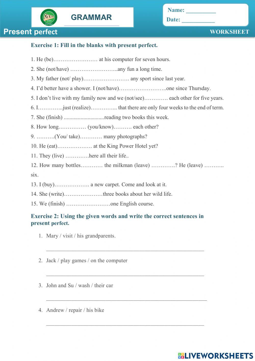 present perfect 1-Ms Phuong