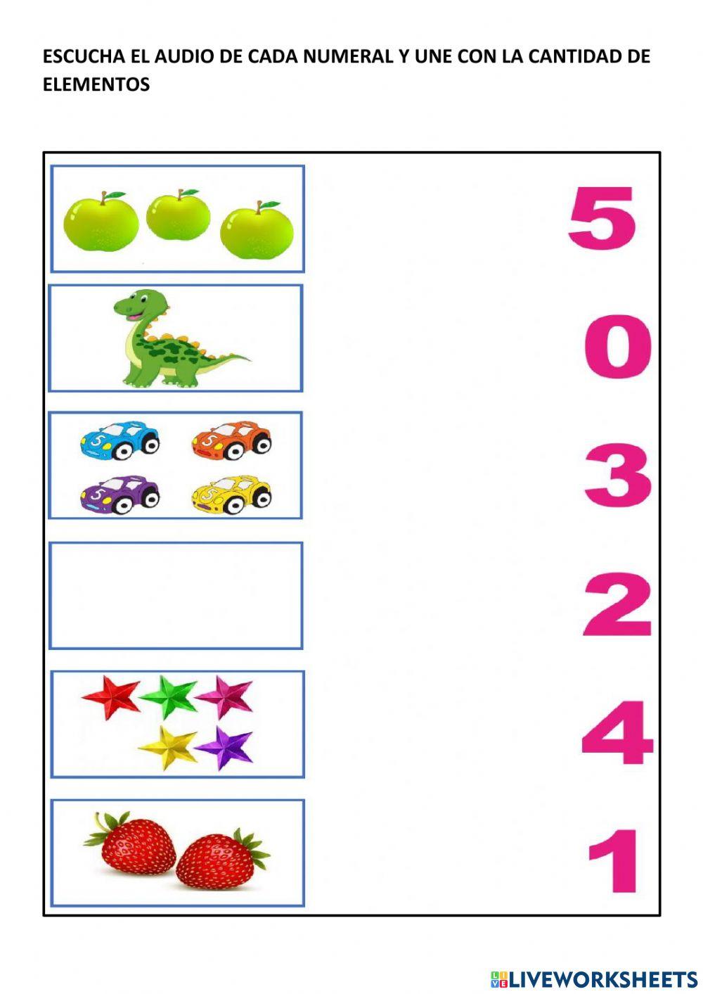 Numeros del cero al cinco