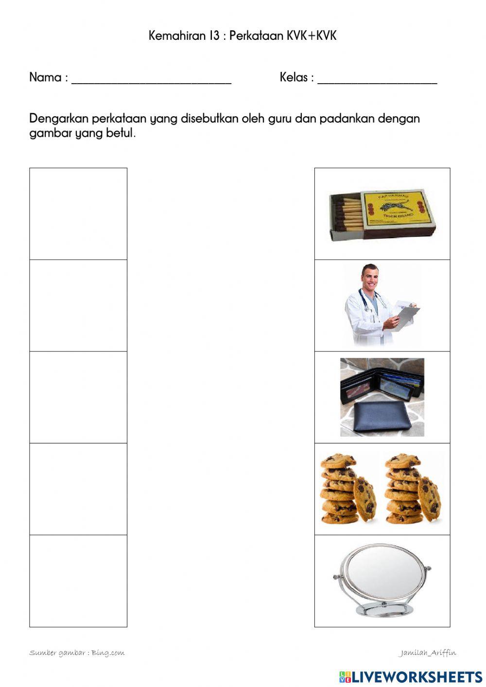 Kemahiran 13: Perkataan KVK+KVK