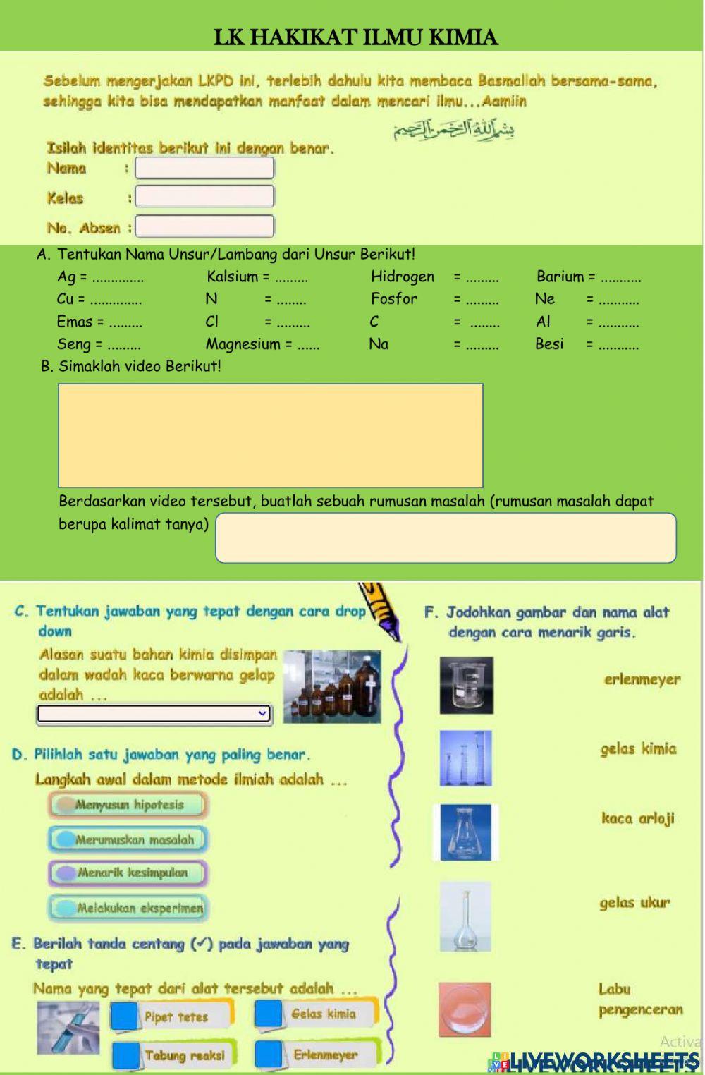 LK Hakikat Ilmu Kimia