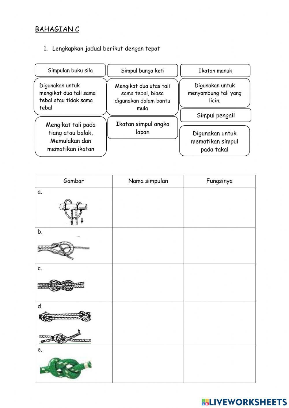 tunas kadet remaja sekolah - soalan bahagian B