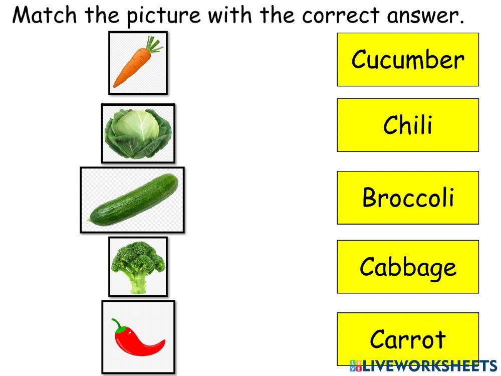Learn vegetable-preschool