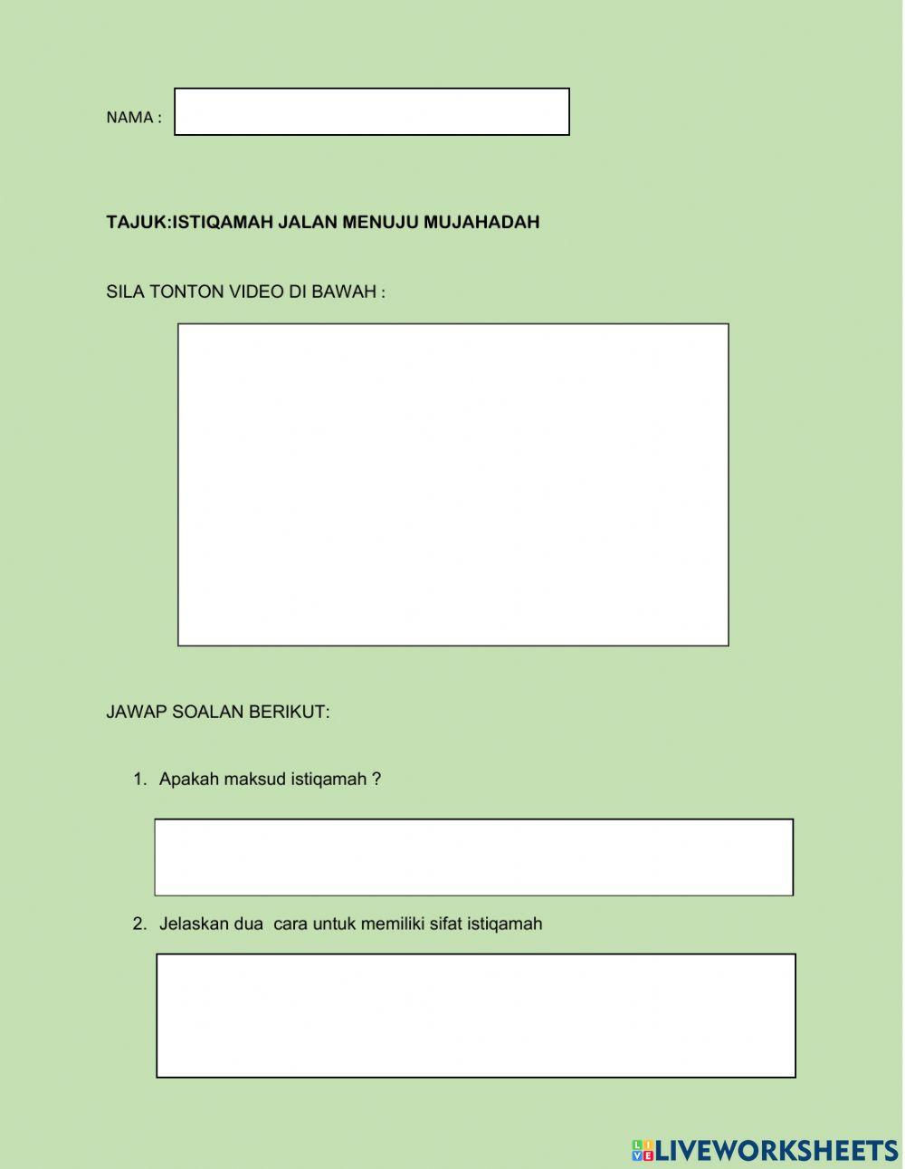 Istiqamah jalan menuju mujahadah