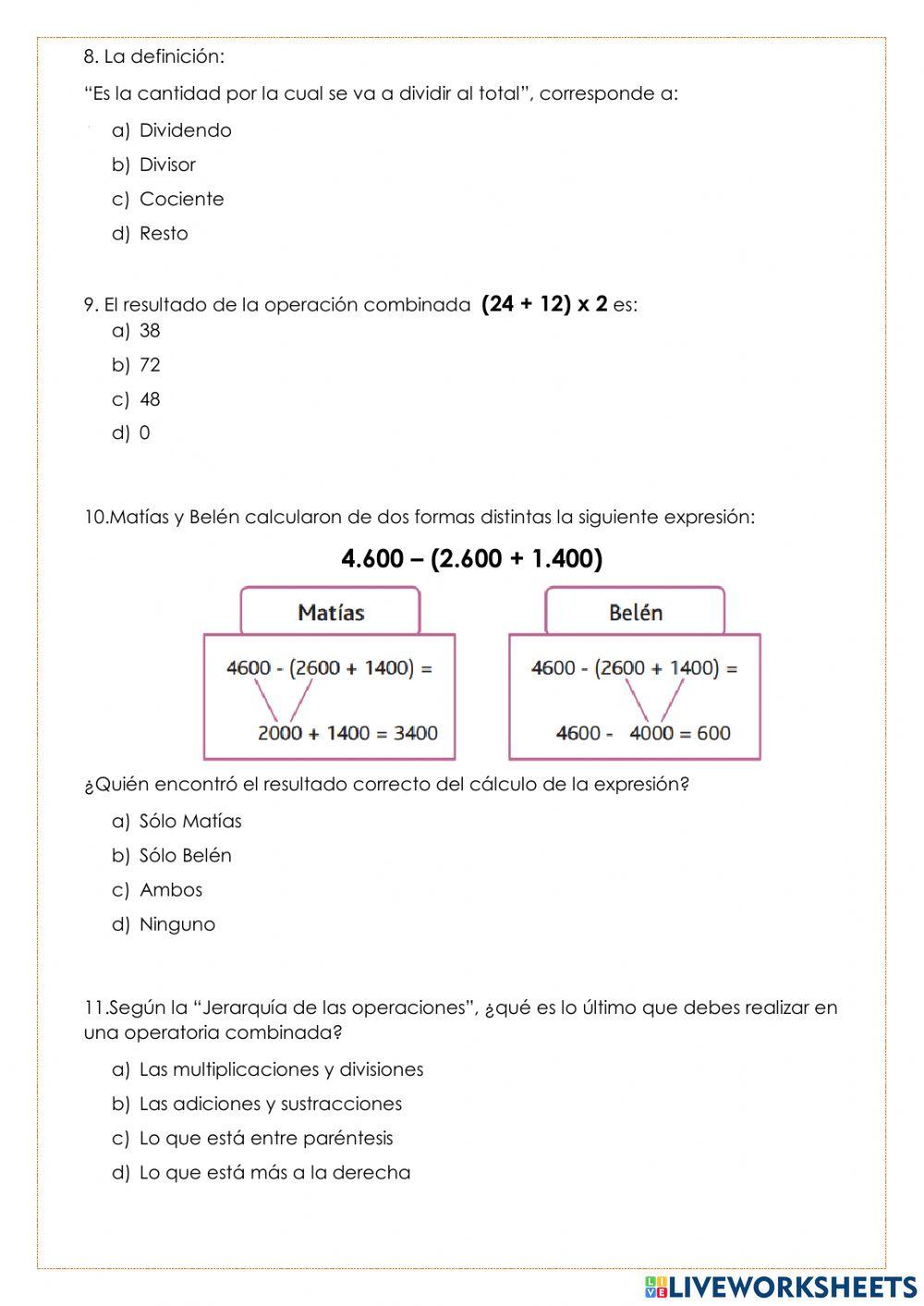 Evaluación Ficha de Aprendizaje 1