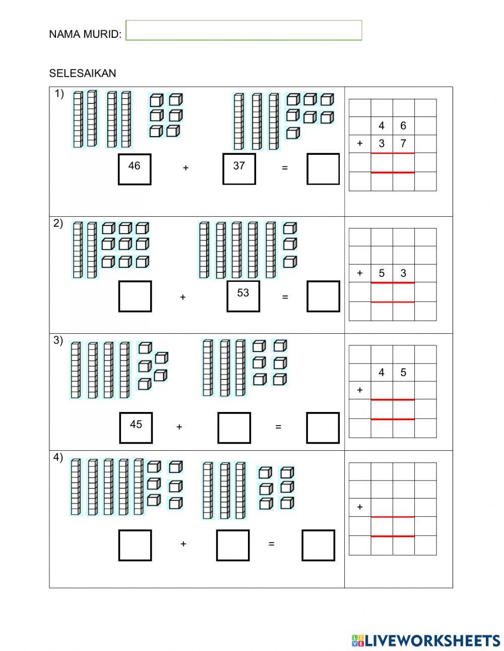 Tambah dengan mengumpul semula