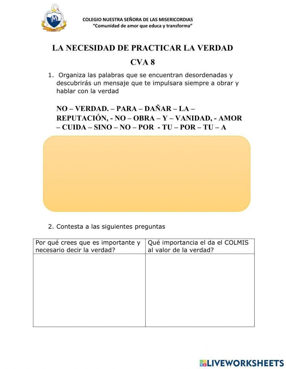 El valor de la verdad