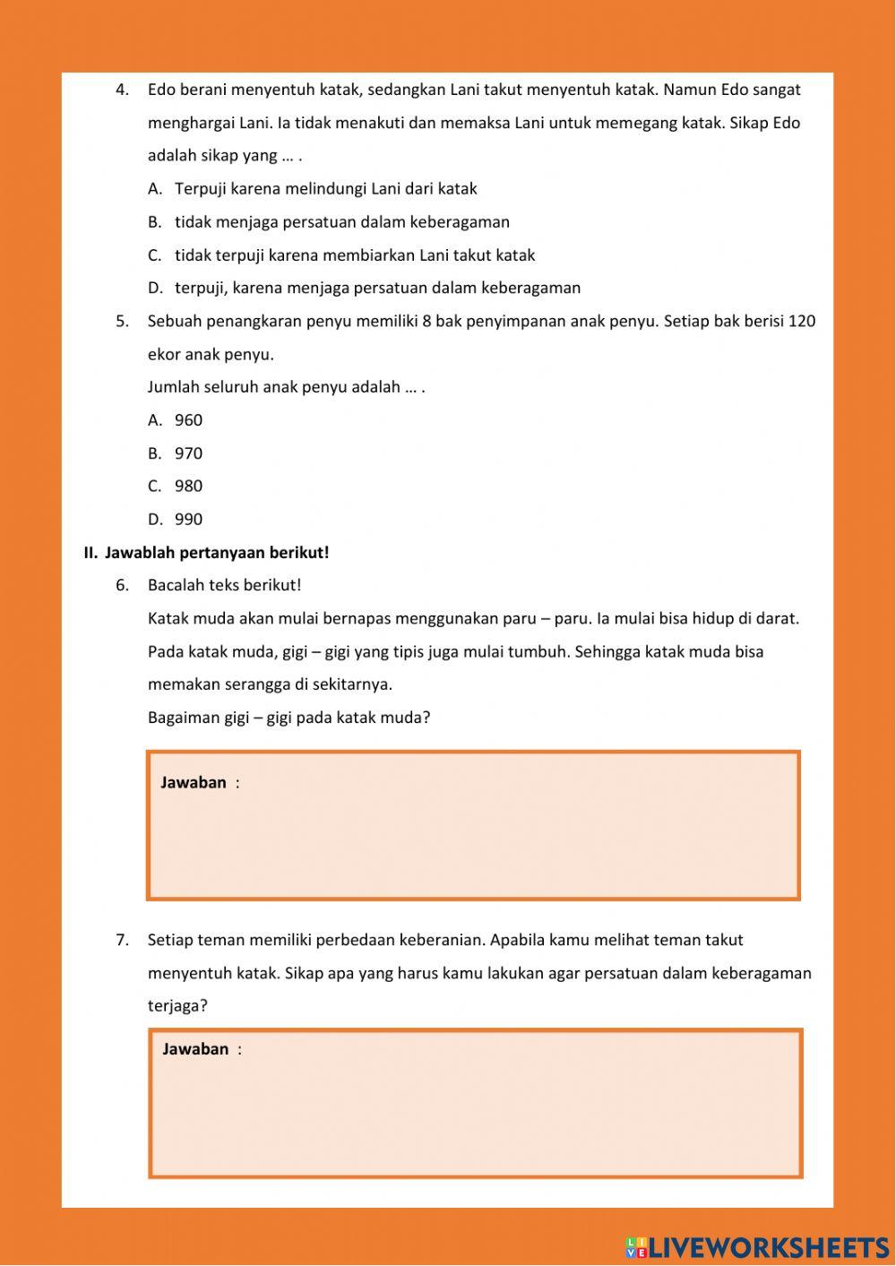 Materi Ajar Tema 1 Subtema 3 Pembelajaran 5