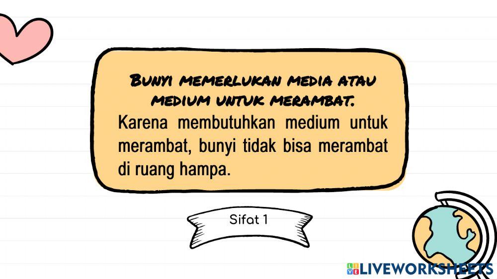 Materi Kelas IV Tema 1 ST 1 - Bunyi