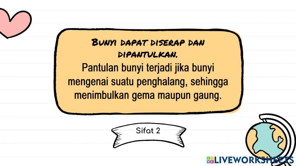 Materi Kelas IV Tema 1 ST 1 - Bunyi