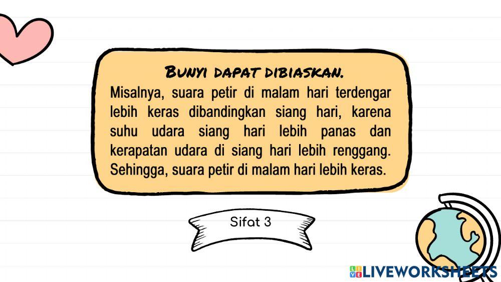 Materi Kelas IV Tema 1 ST 1 - Bunyi