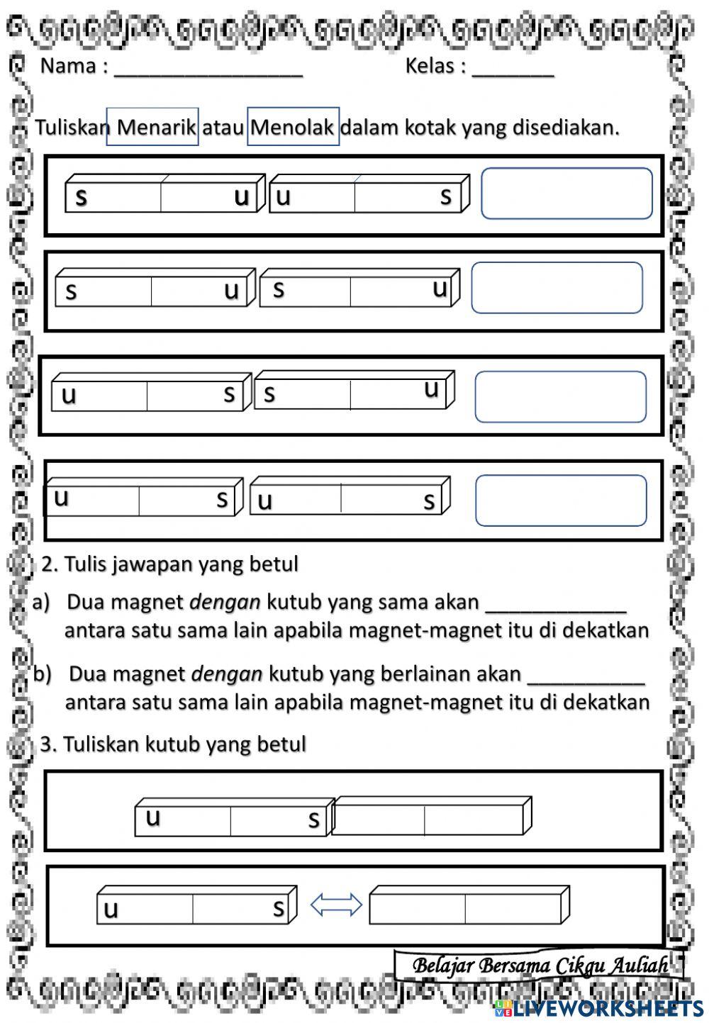 MAGNET-Tarikan dan tolakan magnet