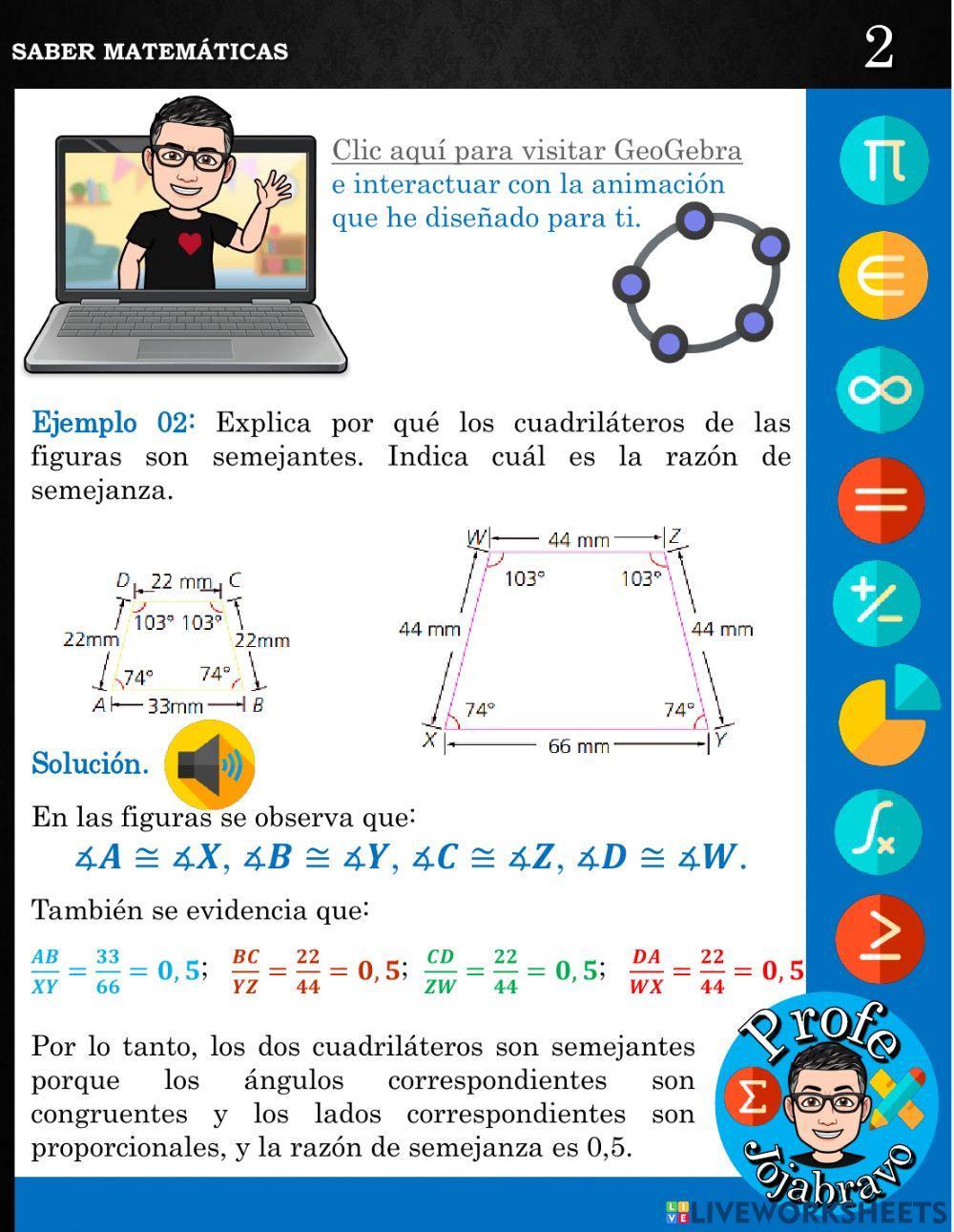 Polígonos semejantes