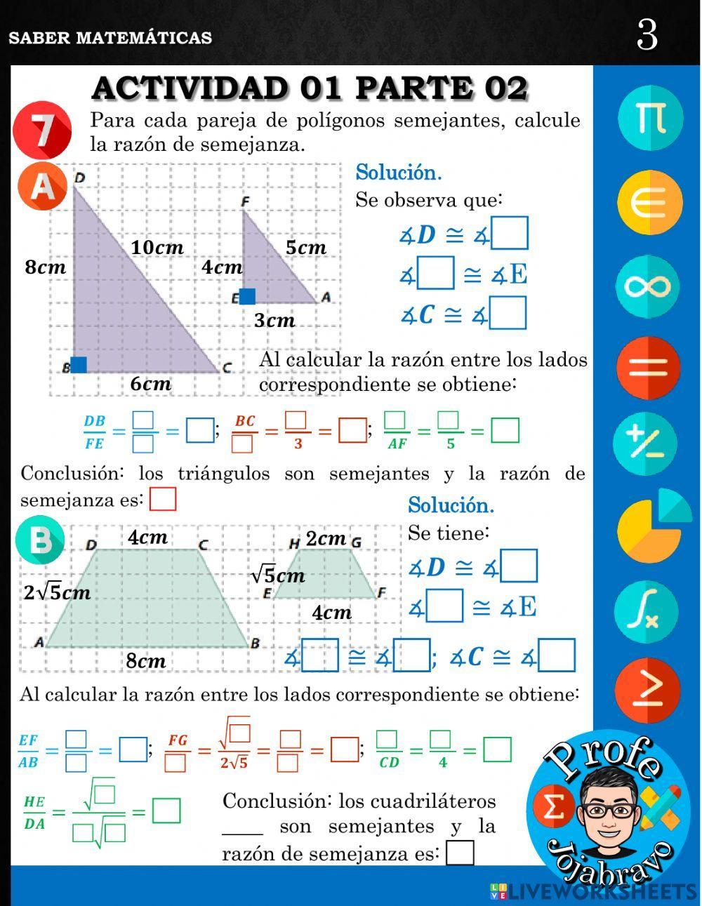 Polígonos semejantes