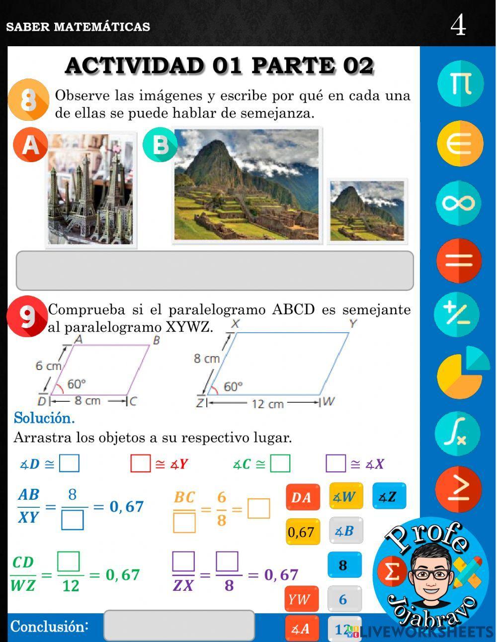 Polígonos semejantes