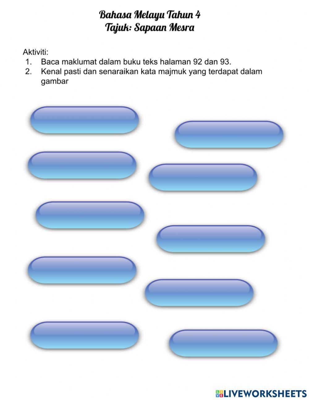 Bahasa Melayu Tahun 4:Sapaan Mesra