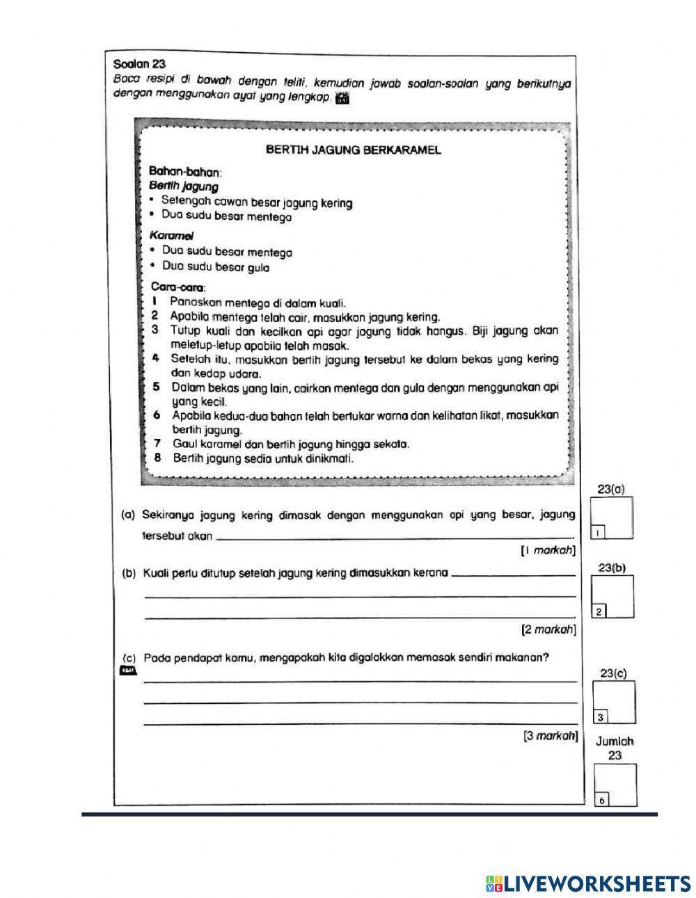 Ujian uji kaji tatabahasa tahap 2