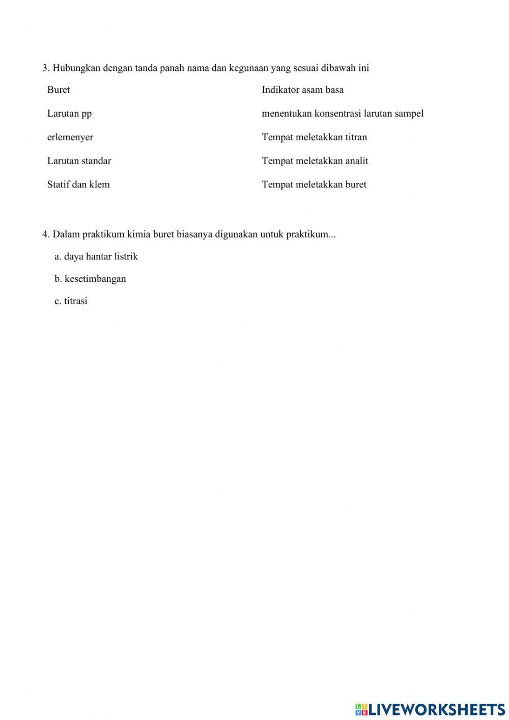 Alat Laboratorium titrasi