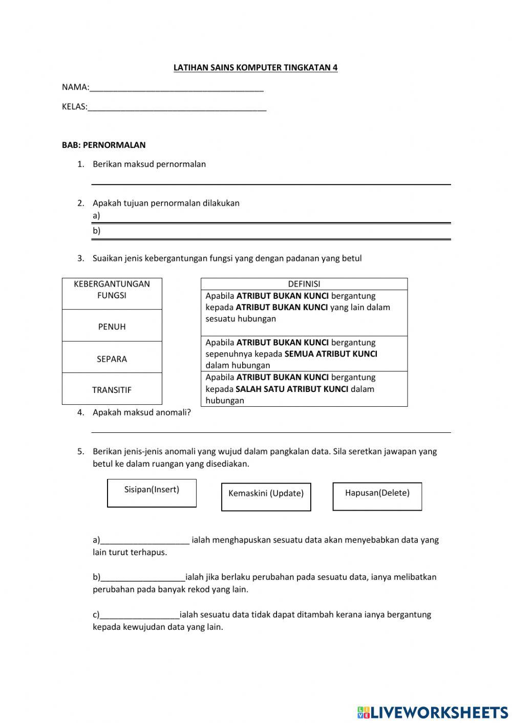 Pernormalan Sains Komputer