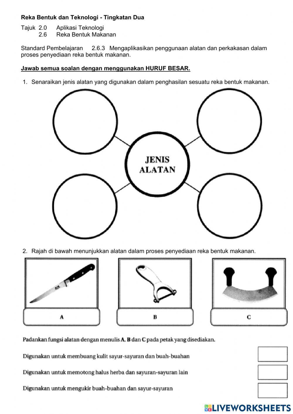 RBT T2 Reka Bentuk Makanan