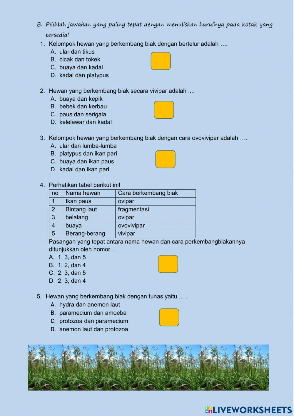 Perkembangbiakan hewan