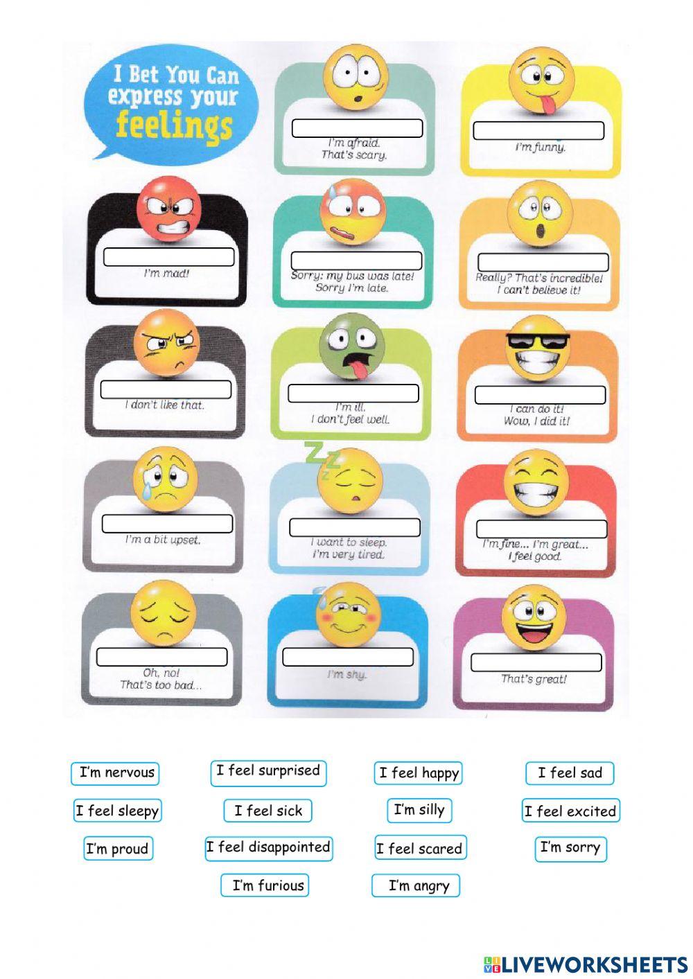 Feelings-drag and drop