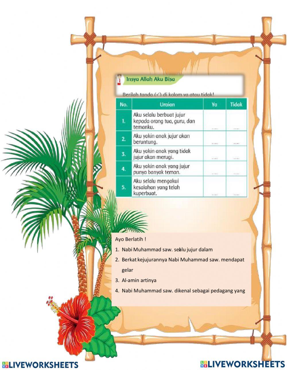 Sikap jujur Nabi Muhammad SAW