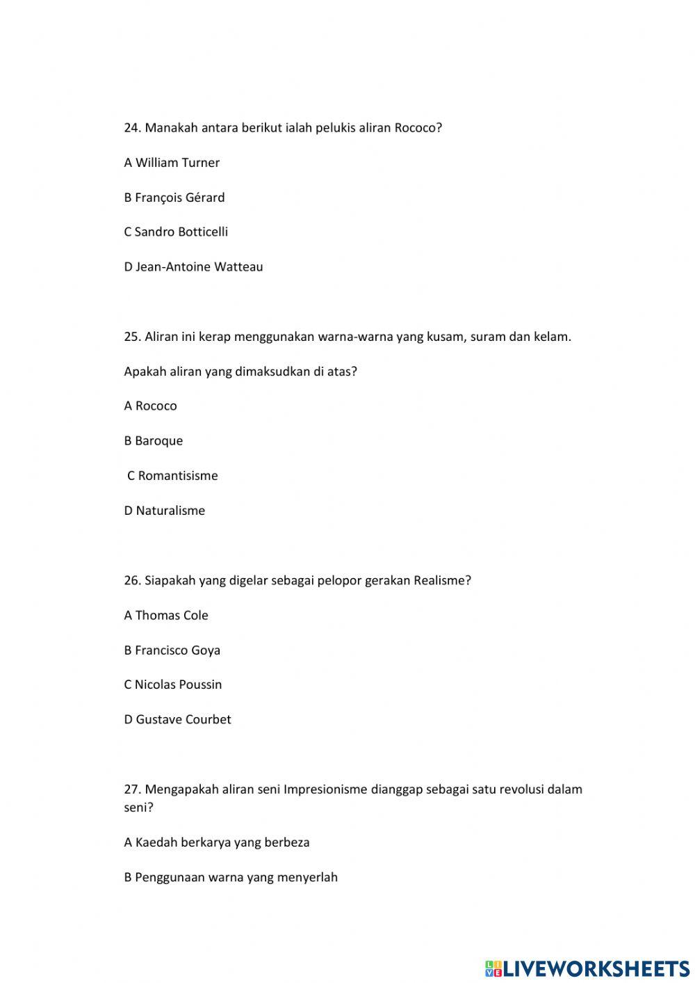 Soalan psv objektif ting 4