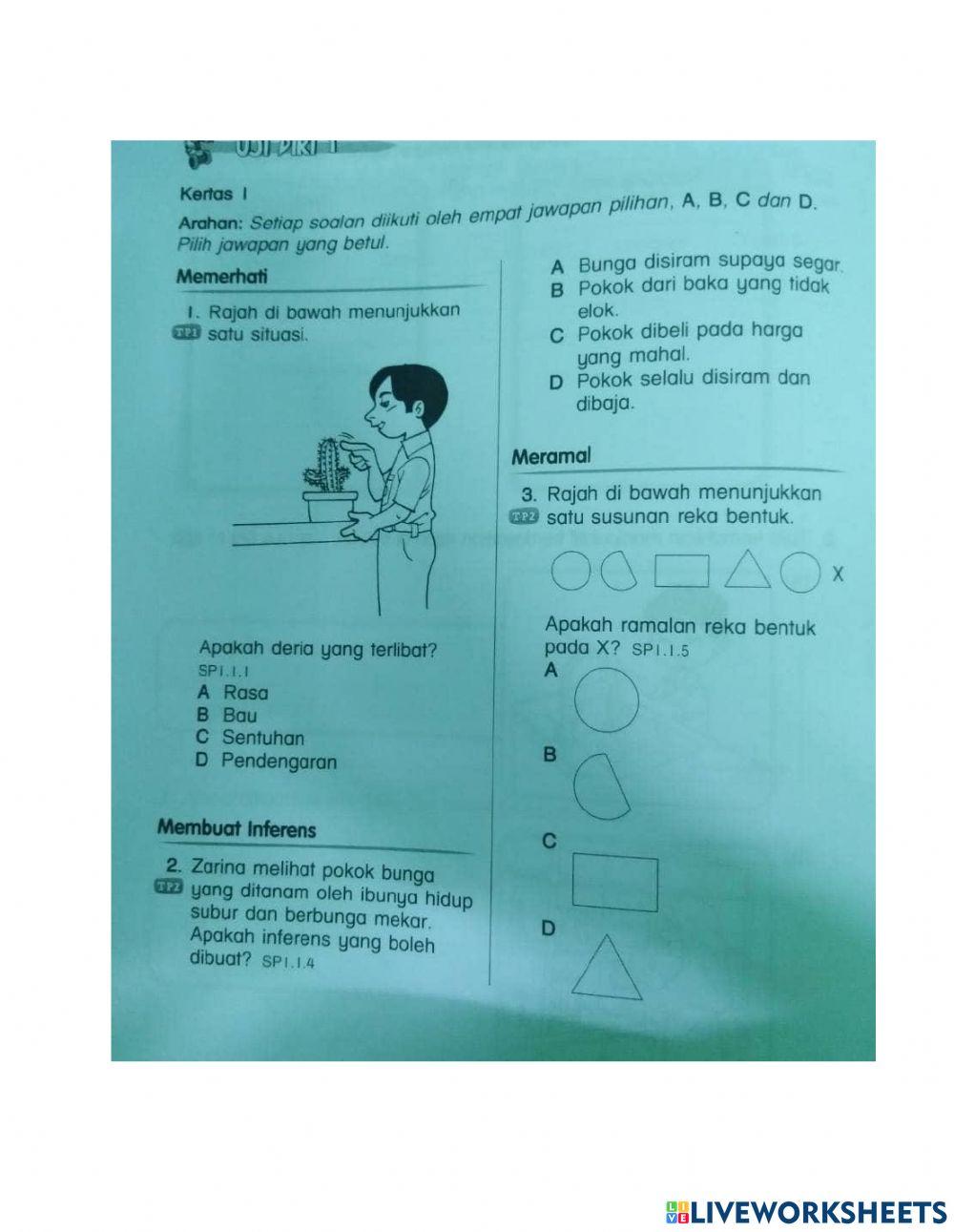 Latihan ulangkaji bab 1