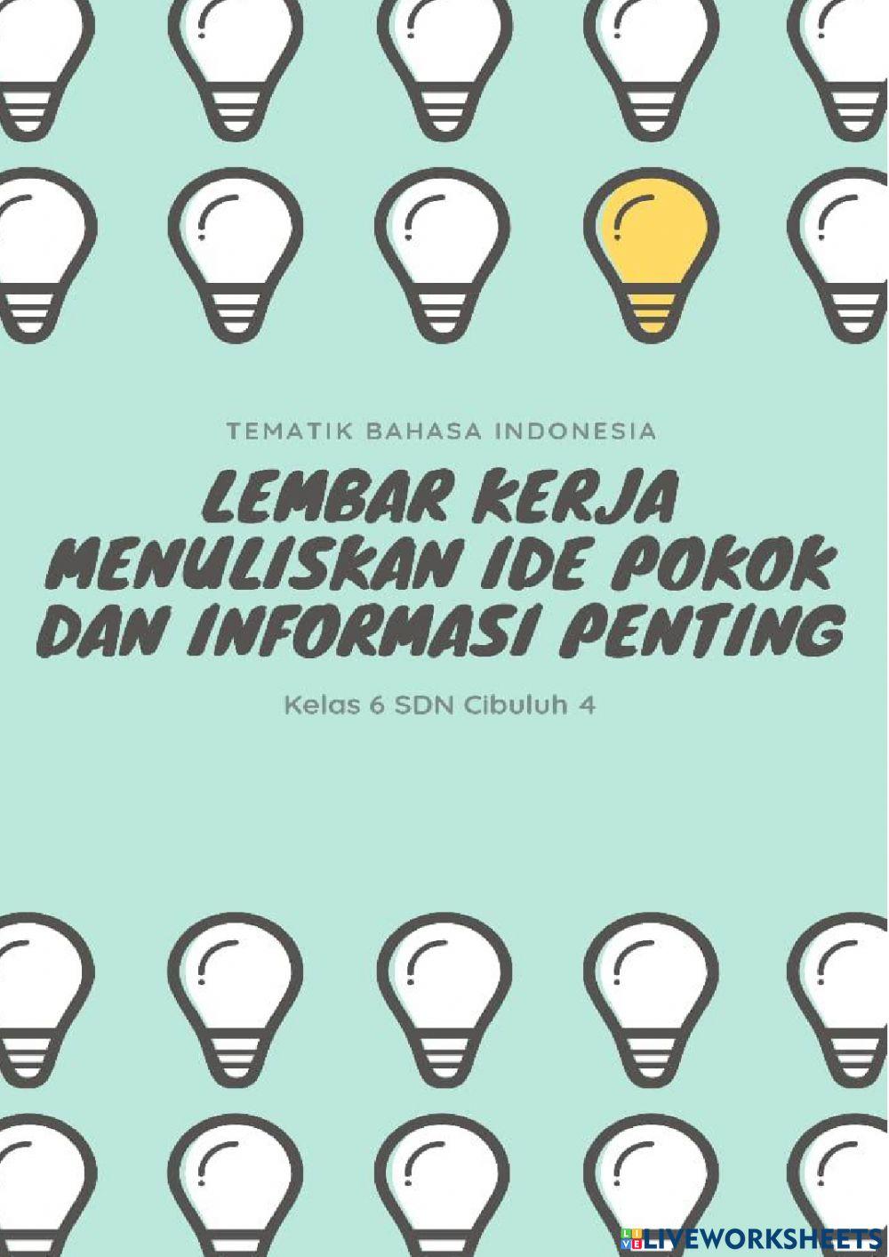 LK Ide Pokok dan Informasi Penting