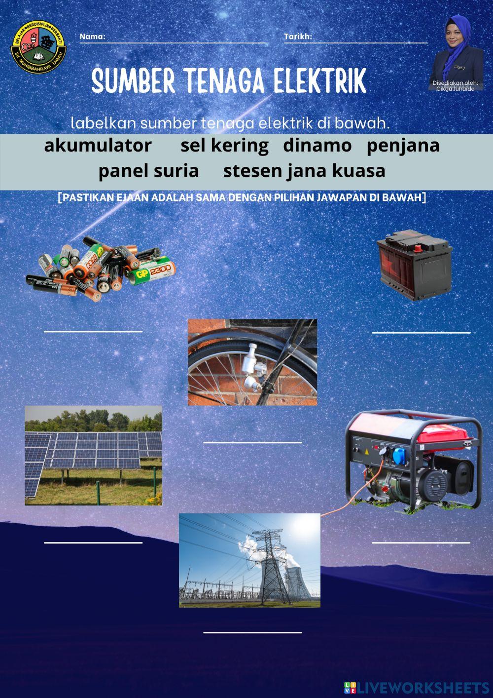 Sumber tenaga eletrik