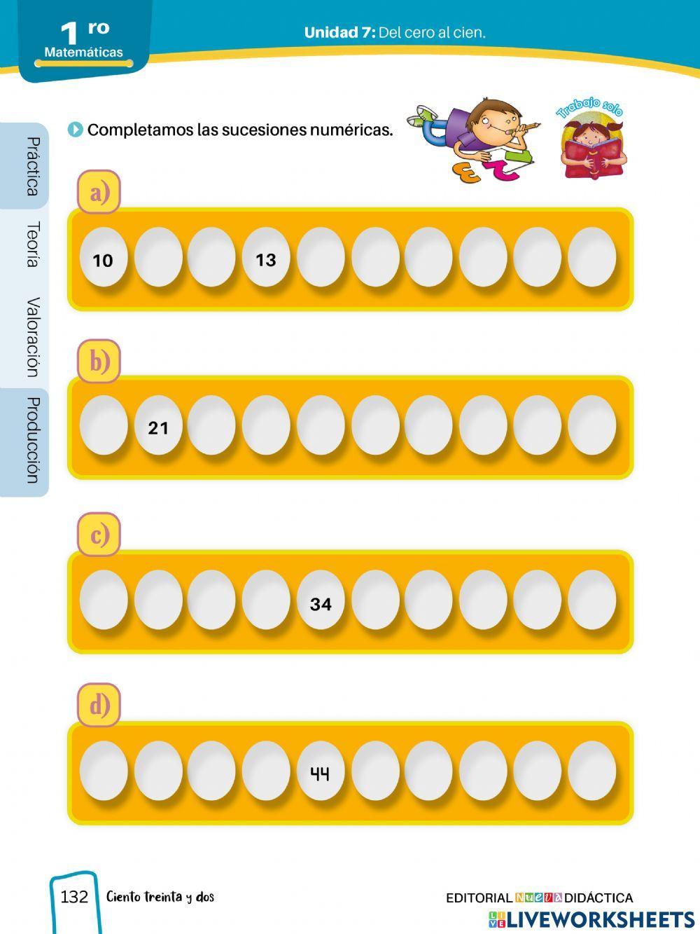 Sucesiones numéricas