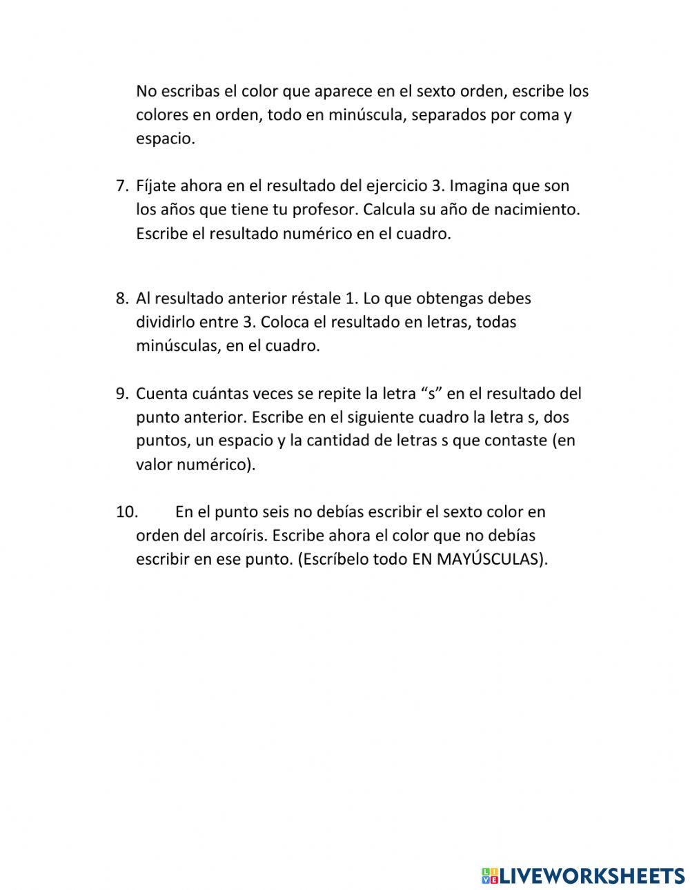 Seguimiento de instrucciones