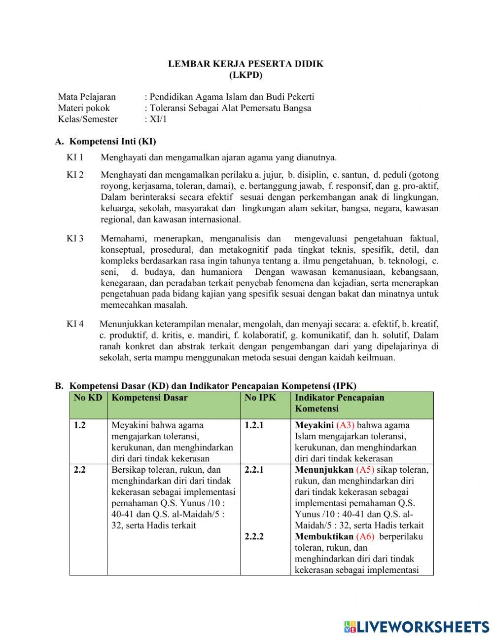 Toleransi Sebagai Alat Pemersatu Bangsa