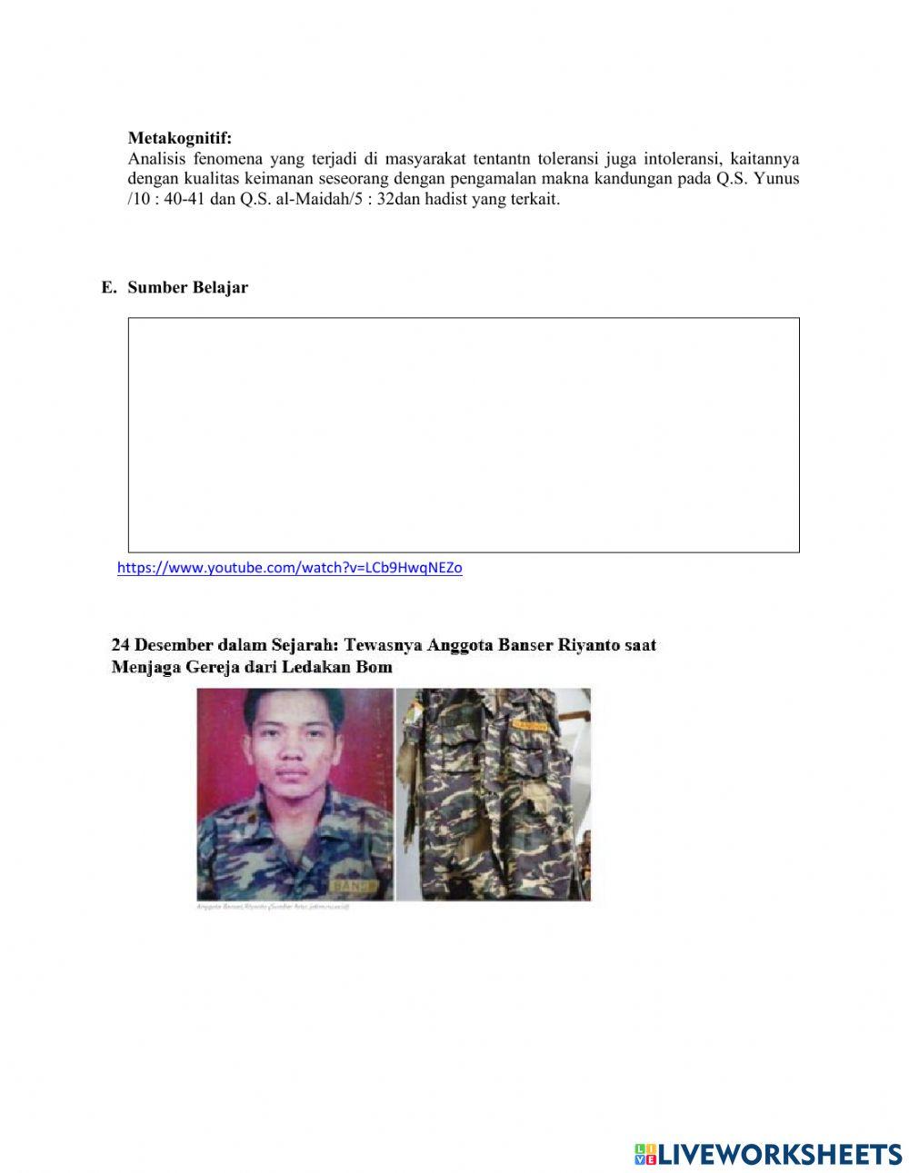 Toleransi Sebagai Alat Pemersatu Bangsa